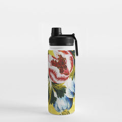 18th Century English Floral Print Water Bottle