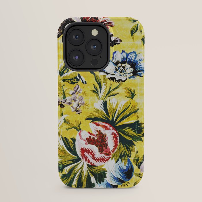 18th Century English Floral Print iPhone Case