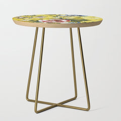 18th Century English Floral Print Side Table