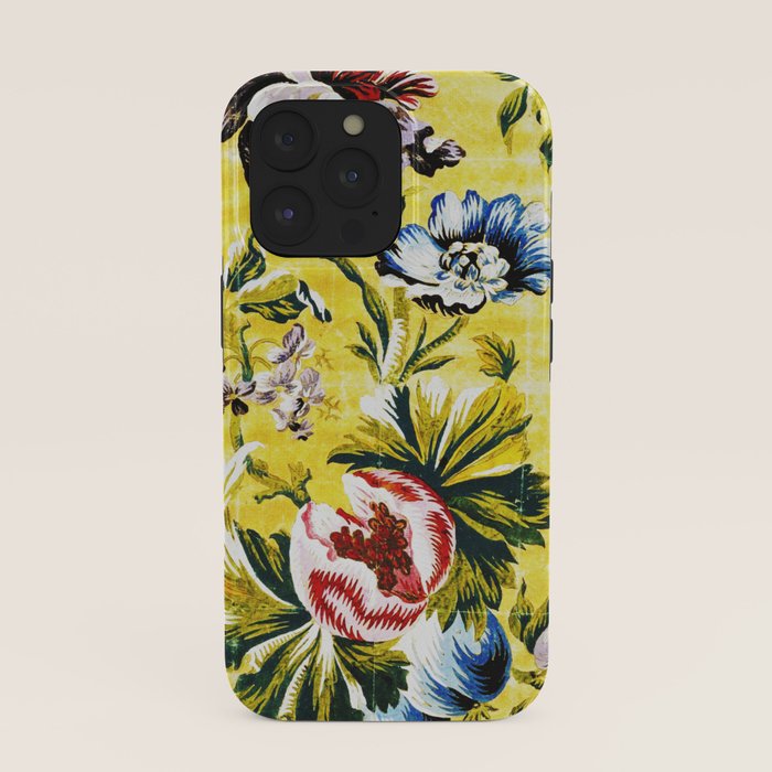 18th Century English Floral Print iPhone Case