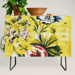18th Century English Floral Print Credenza