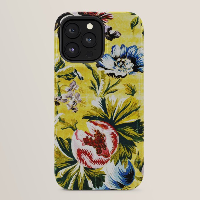 18th Century English Floral Print iPhone Case