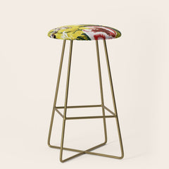 18th Century English Floral Print Stool