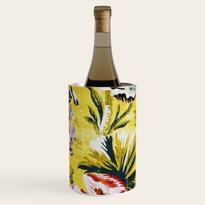 18th Century English Floral Print Wine Chiller
