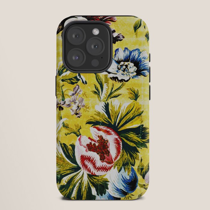 18th Century English Floral Print iPhone Case