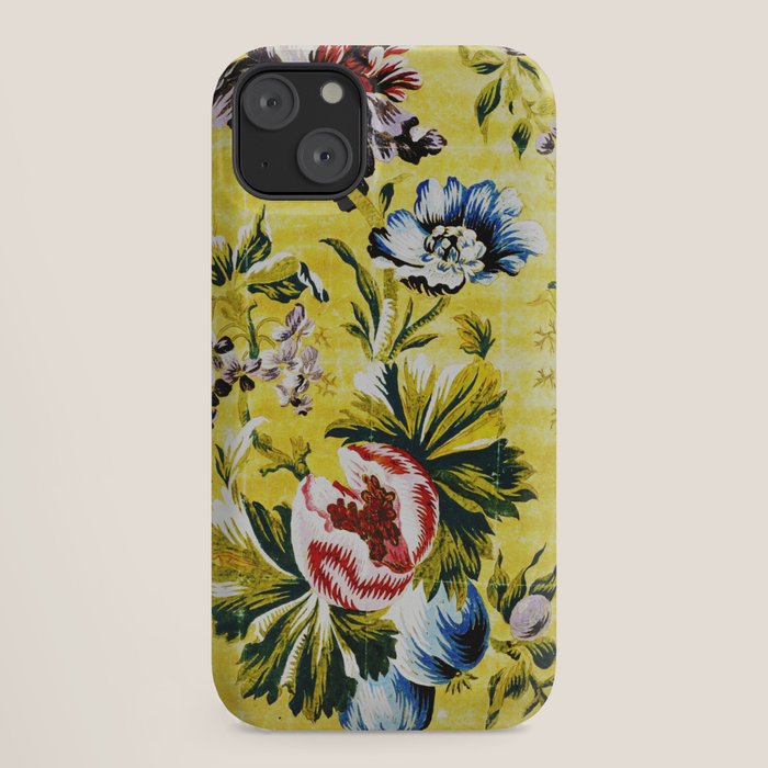 18th Century English Floral Print iPhone Case
