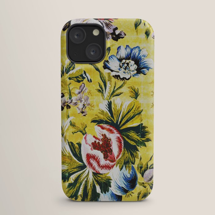 18th Century English Floral Print iPhone Case