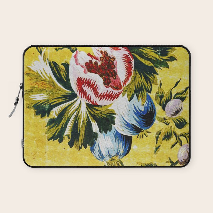 18th Century English Floral Print Laptop Sleeve