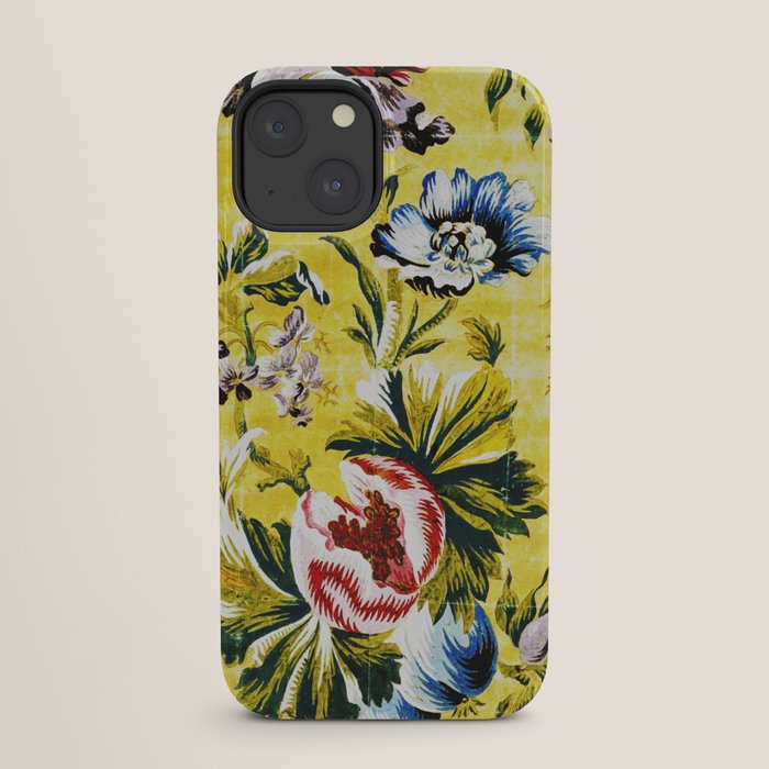 18th Century English Floral Print iPhone Case