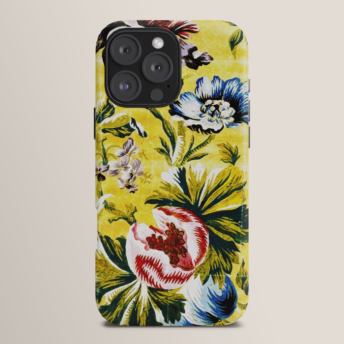 18th Century English Floral Print iPhone Case