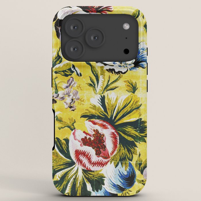18th Century English Floral Print iPhone Case