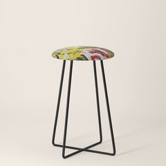 18th Century English Floral Print Stool