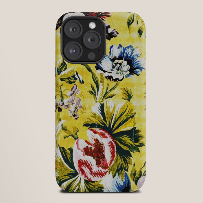 18th Century English Floral Print iPhone Case