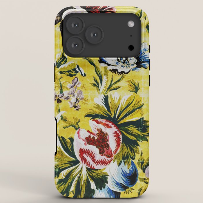 18th Century English Floral Print iPhone Case