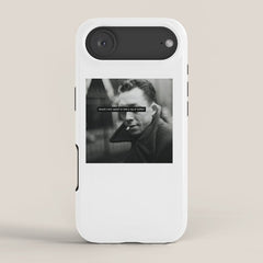 "Should I Kill Myself or Have a Cup of Coffee?" Albert Camus Quote iPhone Case