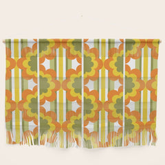 70's Summer' Orange Yellow Green Wall Hanging