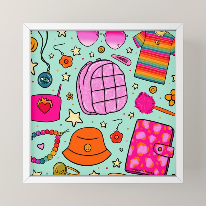 90's Things Print Mini Art Print