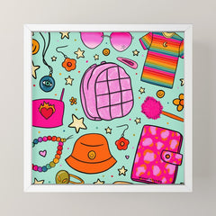 90's Things Print Mini Art Print