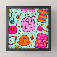 90's Things Print Mini Art Print