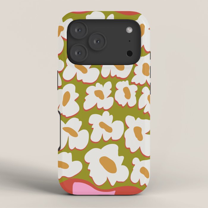 70's retro Bloom iPhone Case