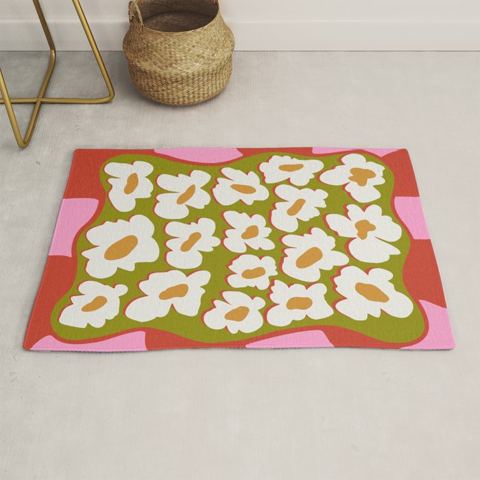 70's retro Bloom Rug