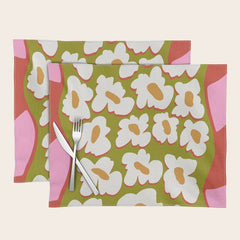 70's retro Bloom Placemat