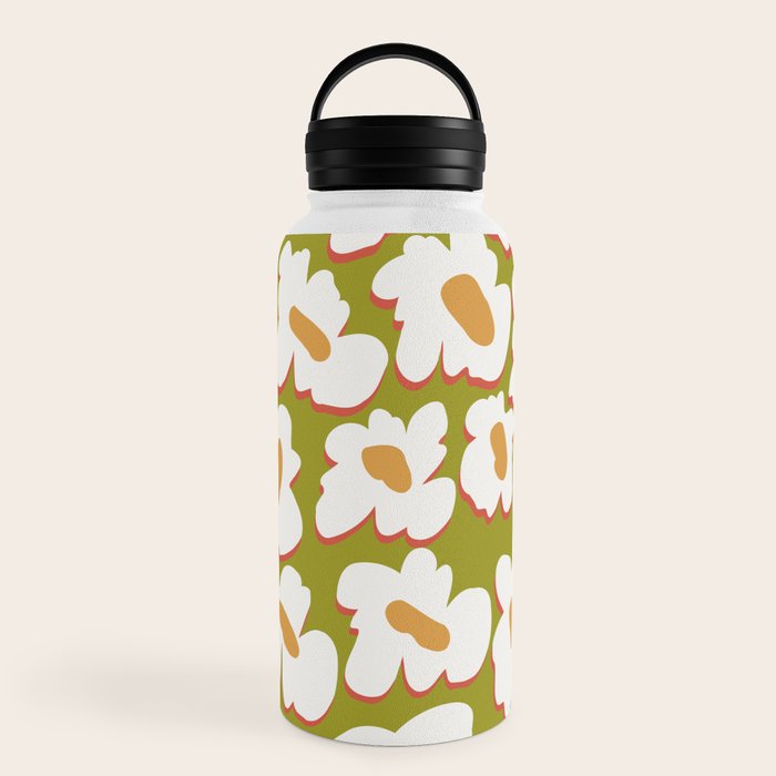 70's retro Bloom Water Bottle