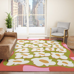 70's retro Bloom Rug