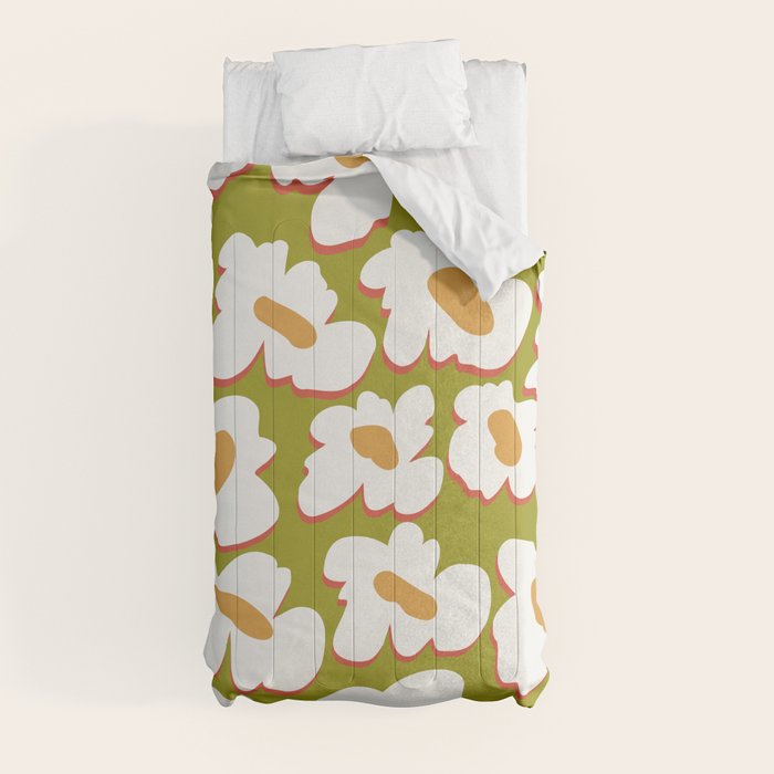 70's retro Bloom Comforter