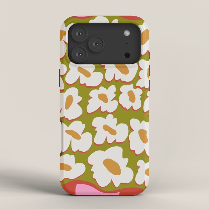 70's retro Bloom iPhone Case