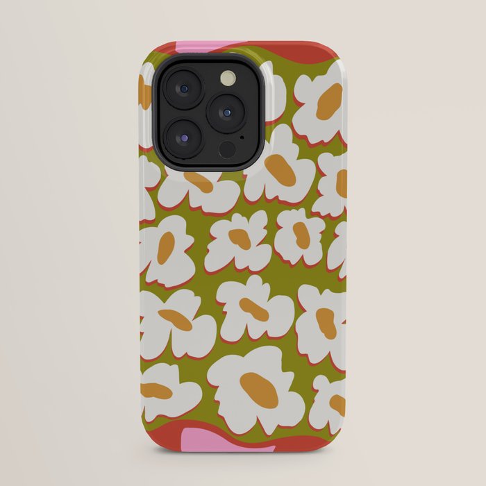 70's retro Bloom iPhone Case