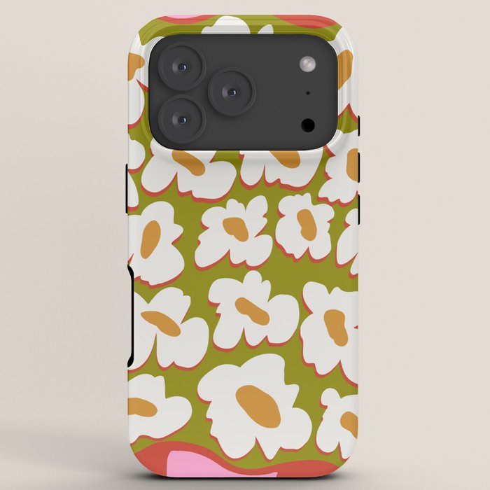 70's retro Bloom iPhone Case