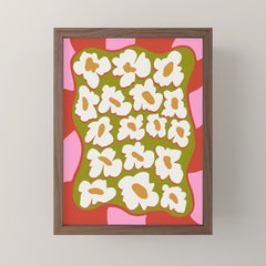 70's retro Bloom Mini Art Print