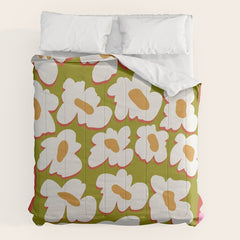 70's retro Bloom Comforter