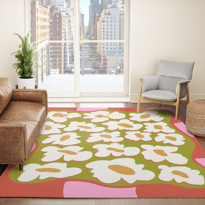 70's retro Bloom Rug