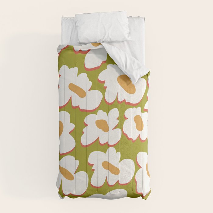 70's retro Bloom Comforter