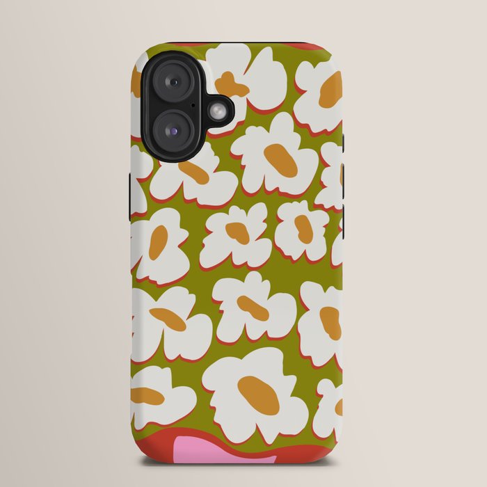 70's retro Bloom iPhone Case