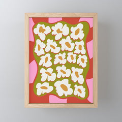 70's retro Bloom Mini Art Print
