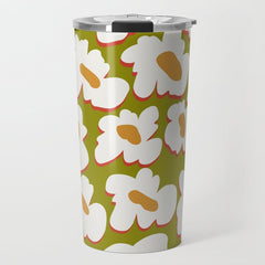 70's retro Bloom Travel Mug