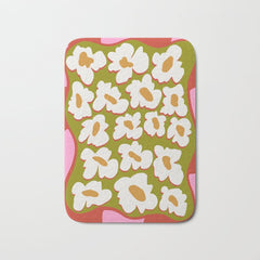 70's retro Bloom Bath Mat