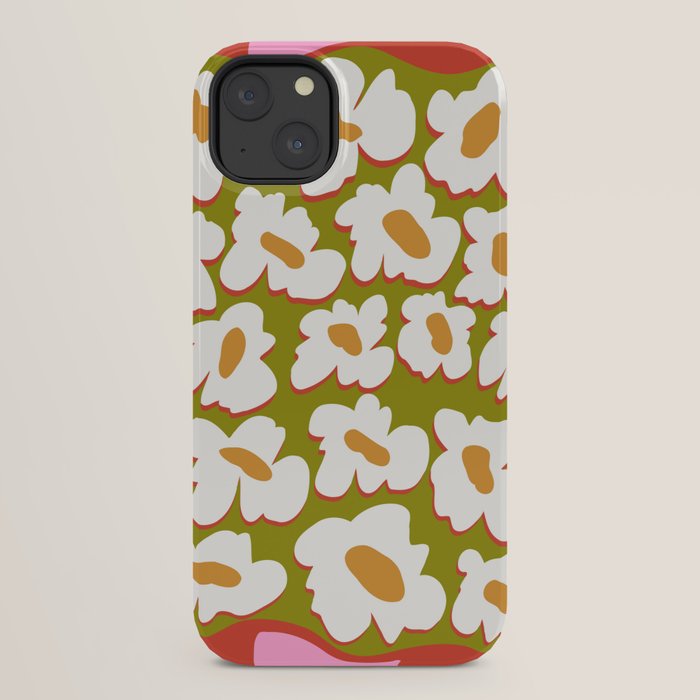 70's retro Bloom iPhone Case