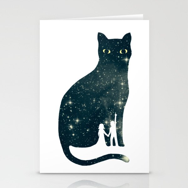 4 Moons Stationery Card