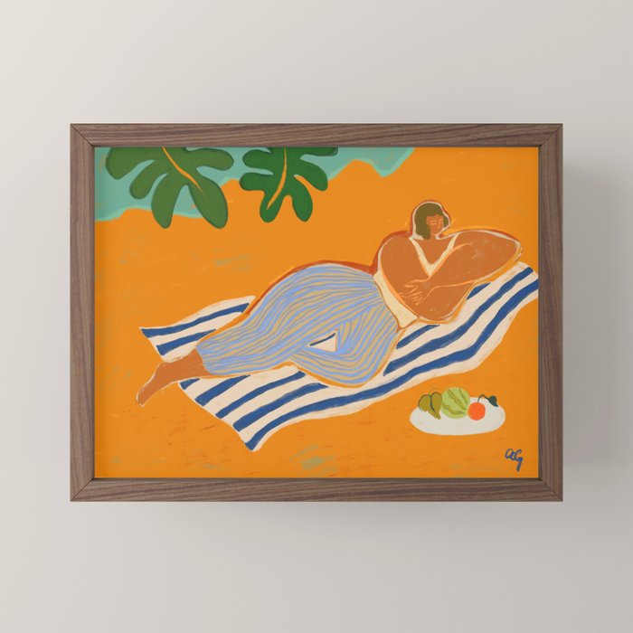 A Day At The Beach Mini Art Print