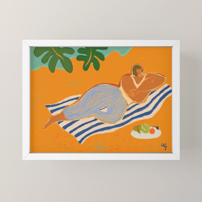A Day At The Beach Mini Art Print