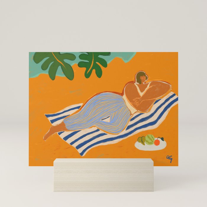 A Day At The Beach Mini Art Print