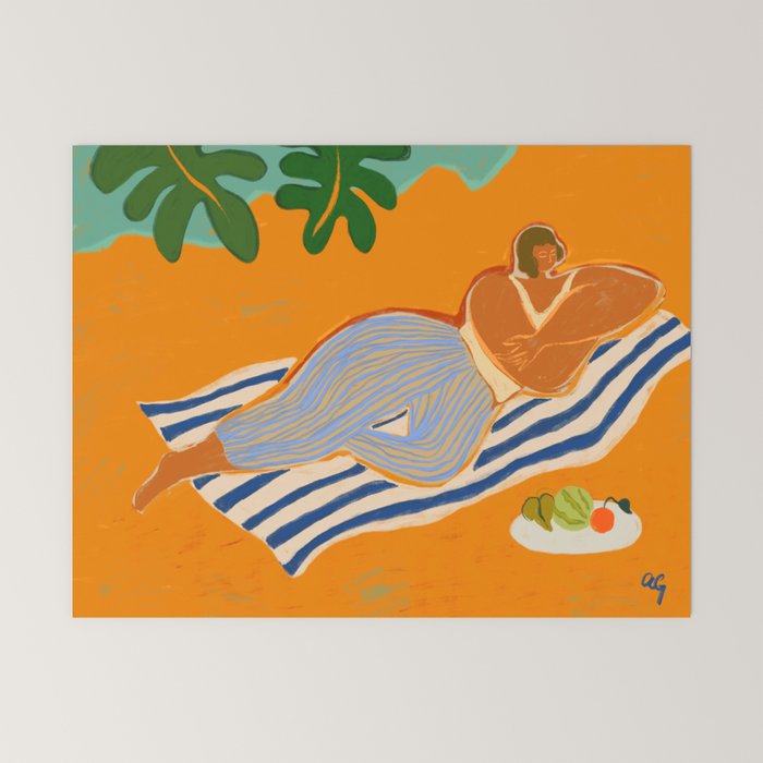 A Day At The Beach Mini Art Print
