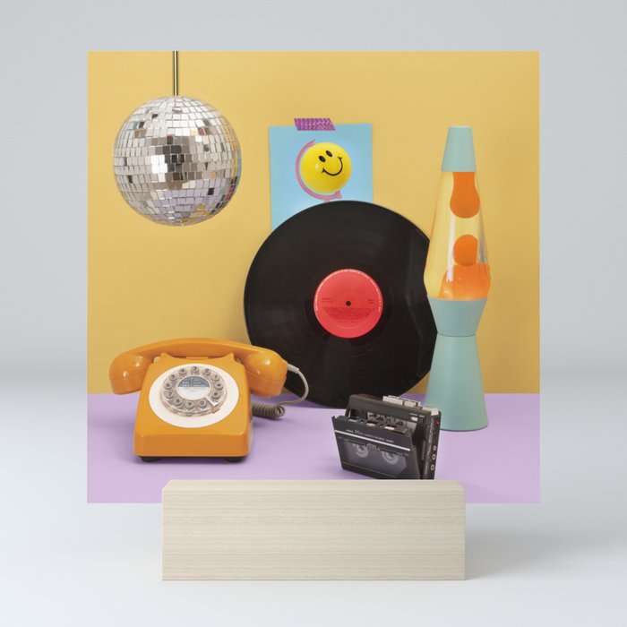 80's vibes Mini Art Print