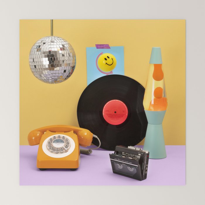 80's vibes Mini Art Print
