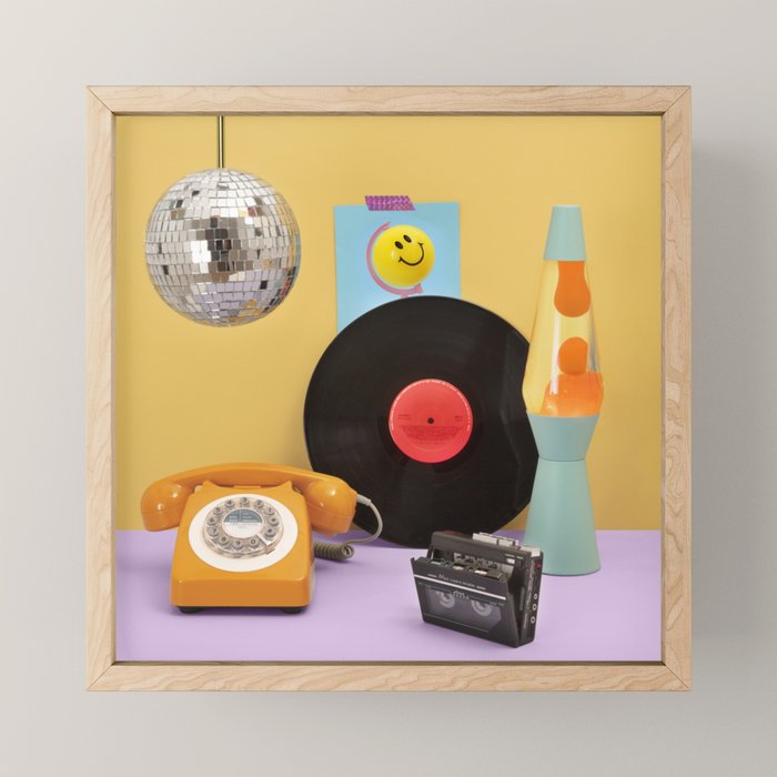 80's vibes Mini Art Print