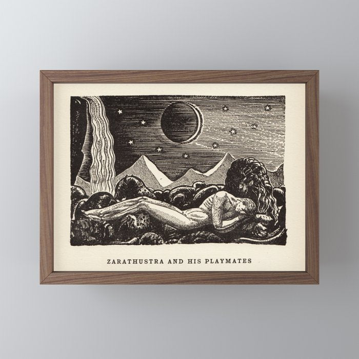 "Zarathustra and His Playmates" by Rockwell Kent (1919) Mini Art Print